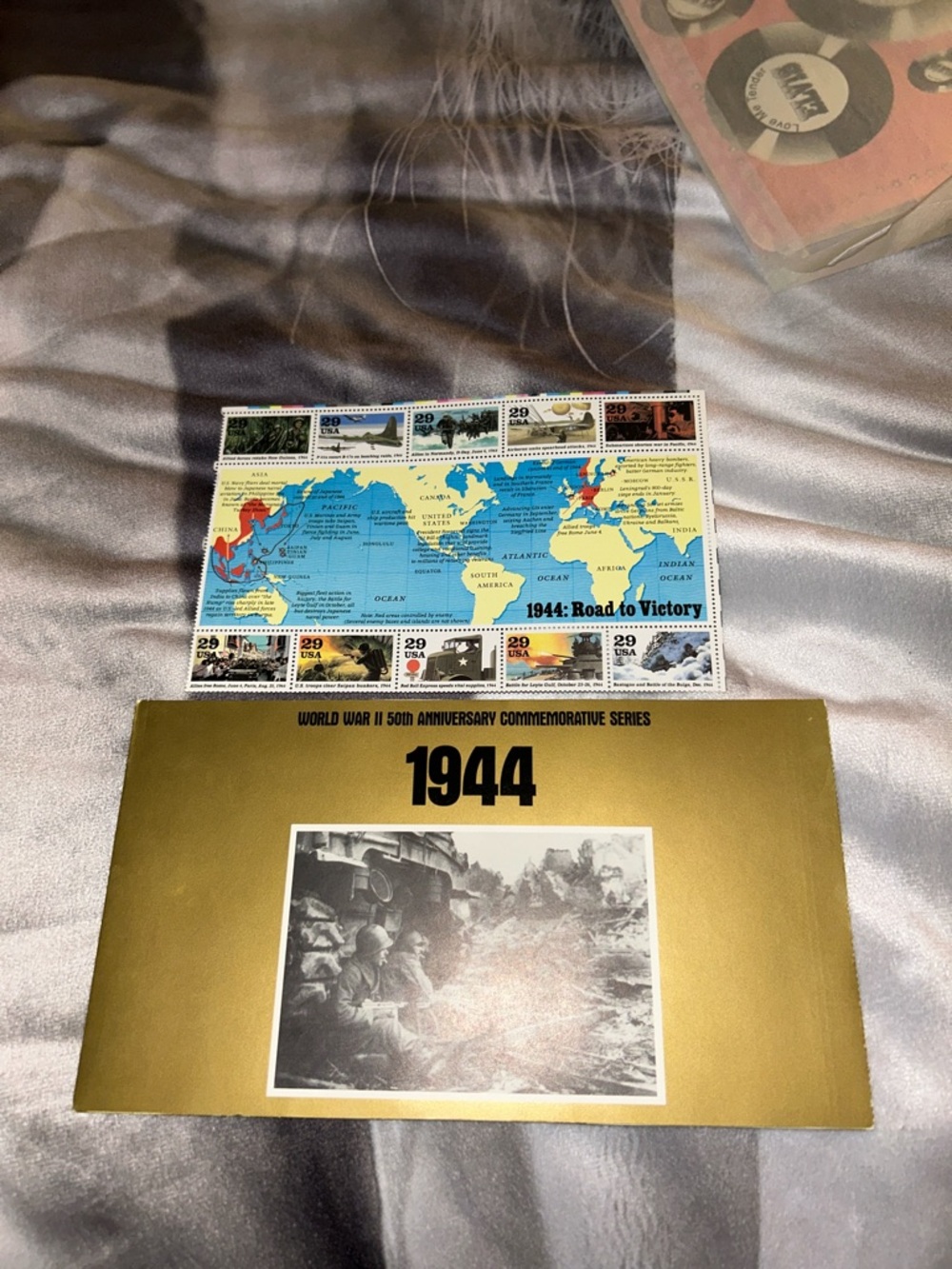 USPS vintage 1944 World War II Commemorative Stamp Set